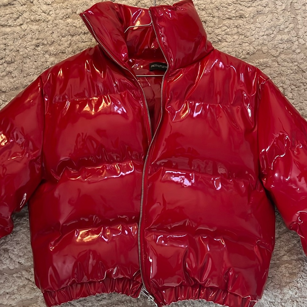 Pretty little thing Red cropped jacket!